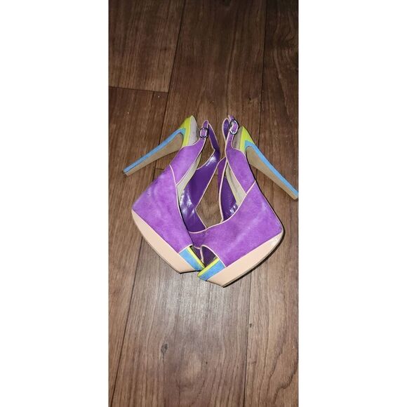 Jessica Simpson Multi Colored Shavon Slingback Heels - Picture 6 of 6